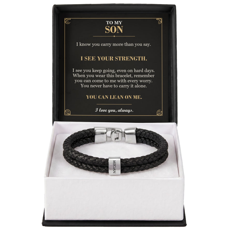 To My Son Bracelet – A Reminder of Your Strength