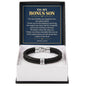 To My Bonus Son Personalized Name Bracelet - Shaped by Love, Not Only Blood