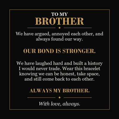 Load image into Gallery viewer, To My Brother, Our Bond Is Stronger - Personalized Name Bracelet
