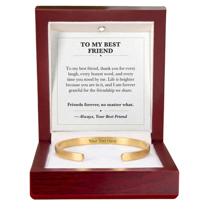 Load image into Gallery viewer, To My Best Friend Cuff Bracelet Gift - Friends Forever
