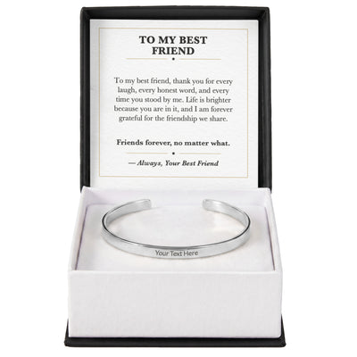 Load image into Gallery viewer, To My Best Friend Cuff Bracelet Gift - Friends Forever
