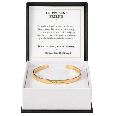 Load image into Gallery viewer, To My Best Friend Cuff Bracelet Gift - Friends Forever
