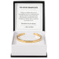 To Our Graduate Cuff Bracelet Graduation Gift from Mom and Dad