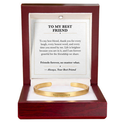 Load image into Gallery viewer, To My Best Friend Cuff Bracelet Gift - Friends Forever
