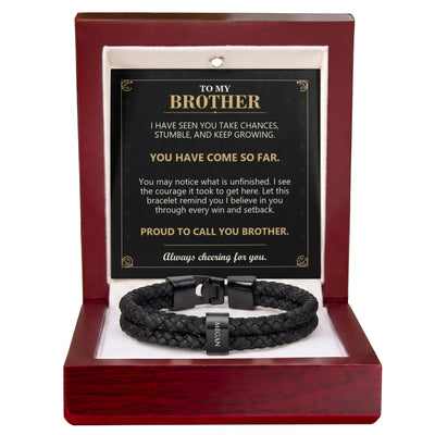 Load image into Gallery viewer, To My Brother, You Have Come So Far - Personalized Name Bracelet
