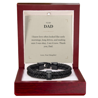 Load image into Gallery viewer, To My Dad, I See Your Love Now - Personalized Name Bracelet
