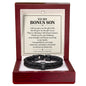 To My Bonus Son Personalized Name Bracelet - Life Gave Me the Gift of You