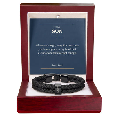Load image into Gallery viewer, To My Son, Always in My Heart - Personalized Name Bracelet
