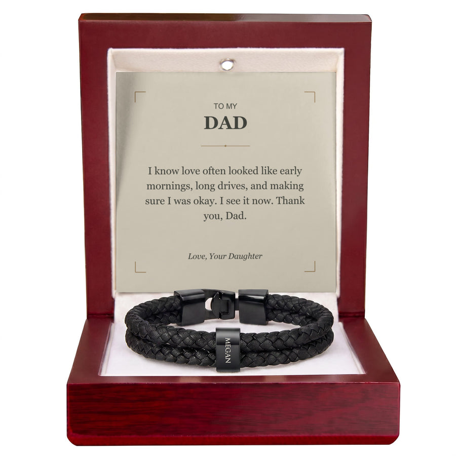 To My Dad, I See Your Love Now - Personalized Name Bracelet