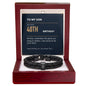 To My Son 40th Birthday Men's Personalized Name Bracelet from Mom