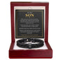To My Son Personalized Name Bracelet - Forever in Your Corner