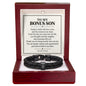 To My Bonus Son Personalized Name Bracelet - Forever Held in My Heart