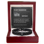 To My Grandson 18th Birthday Men's Personalized Name Bracelet from Grandma