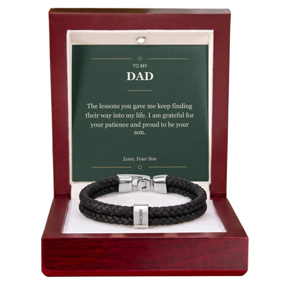 Load image into Gallery viewer, To My Dad, Proud to Be Your Son - Personalized Name Bracelet

