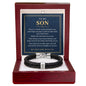 To My Son Personalized Name Bracelet - My Love Goes With You