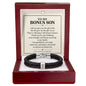 To My Bonus Son Personalized Name Bracelet - Life Gave Me the Gift of You