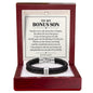 To My Bonus Son Personalized Name Bracelet - The Blessing of Loving You