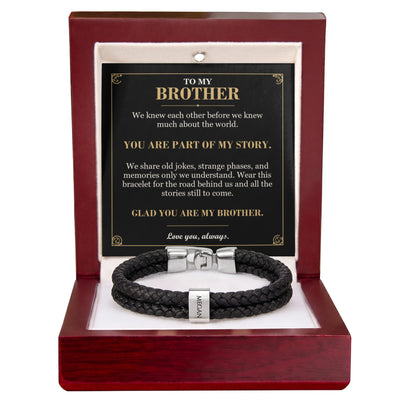 Load image into Gallery viewer, To My Brother, You Are Part of My Story - Personalized Name Bracelet
