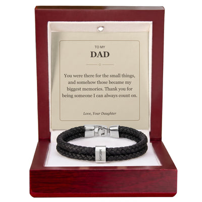 Load image into Gallery viewer, To My Dad, Someone I Can Count On - Personalized Name Bracelet
