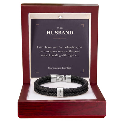 Load image into Gallery viewer, To My Husband, I Still Choose You - Personalized Name Bracelet
