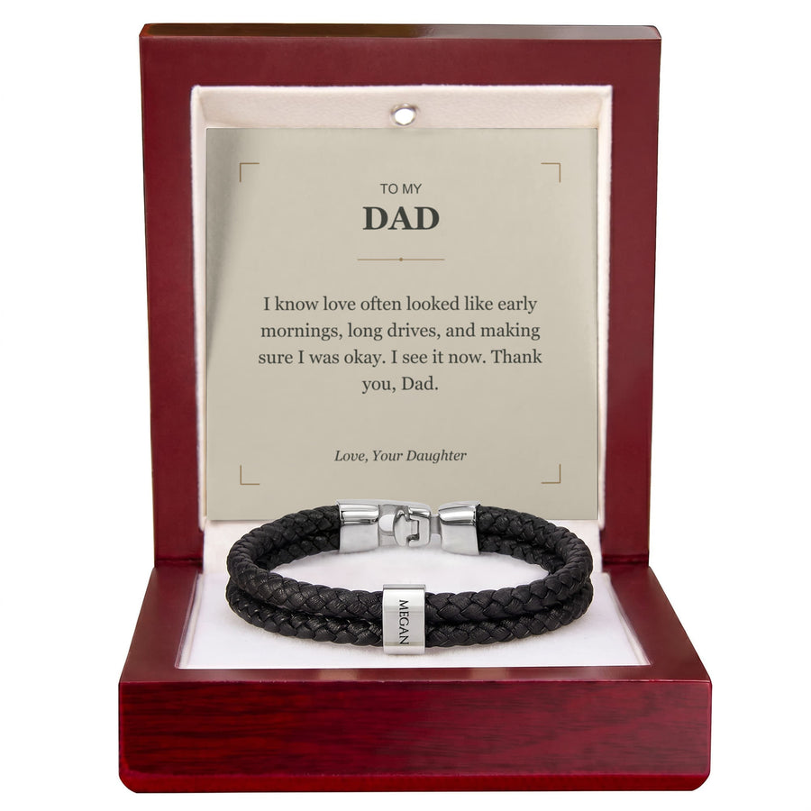 To My Dad, I See Your Love Now - Personalized Name Bracelet