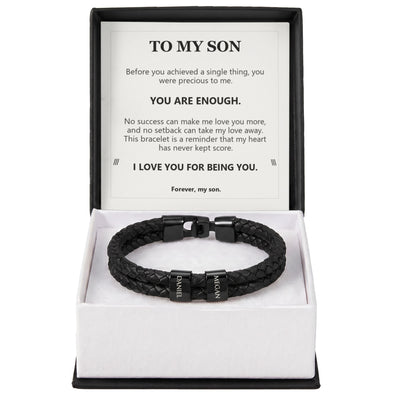 Load image into Gallery viewer, To My Son Bracelet – Loved Without Conditions
