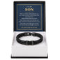 To My Son Personalized Name Bracelet - My Love Goes With You