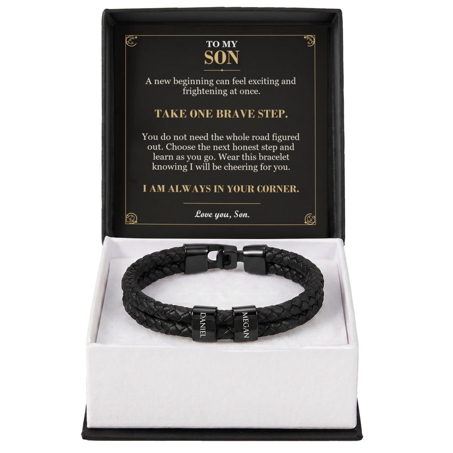 To My Son Bracelet – Courage for a New Chapter