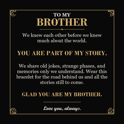 Load image into Gallery viewer, To My Brother, You Are Part of My Story - Personalized Name Bracelet
