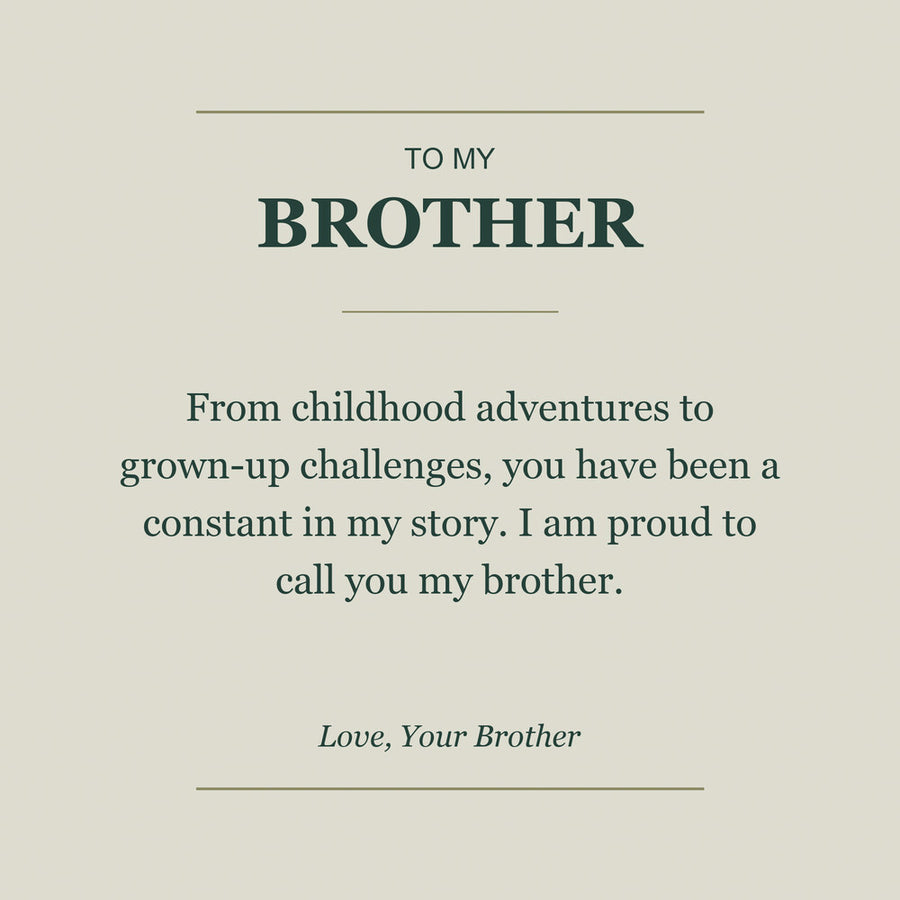 To My Brother, A Constant in My Story - Personalized Name Bracelet
