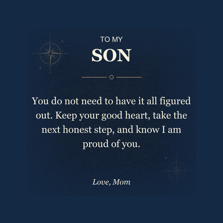 To My Son, Proud of Your Next Step - Personalized Name Bracelet