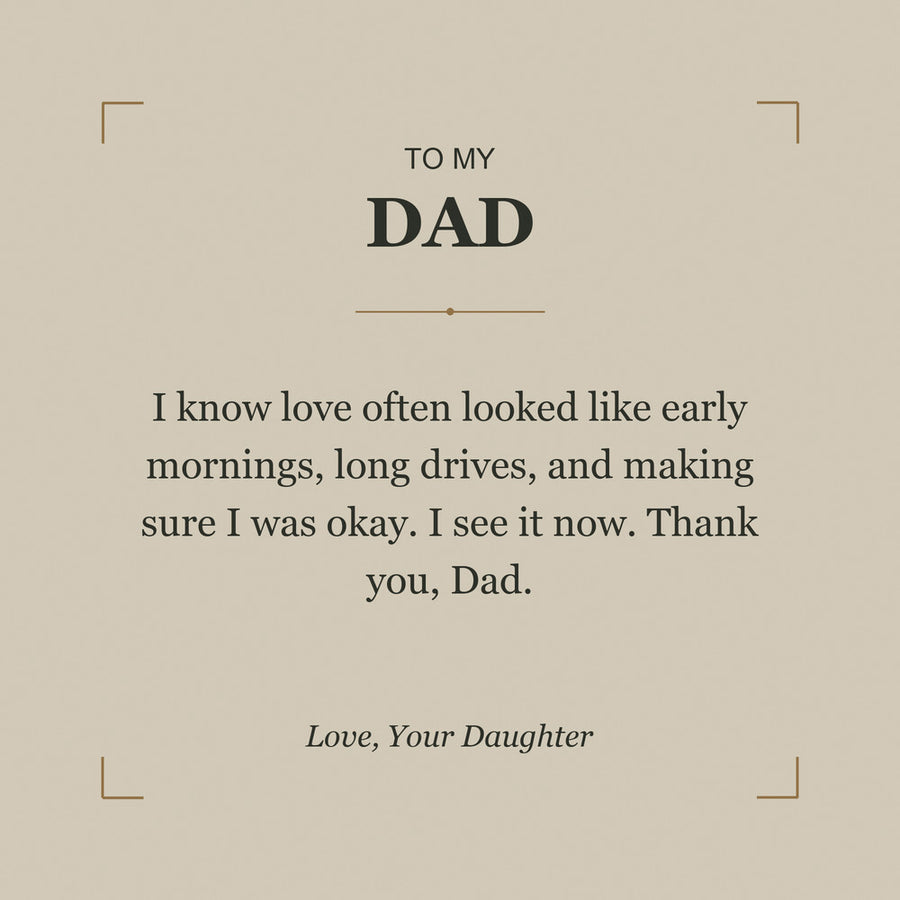 To My Dad, I See Your Love Now - Personalized Name Bracelet