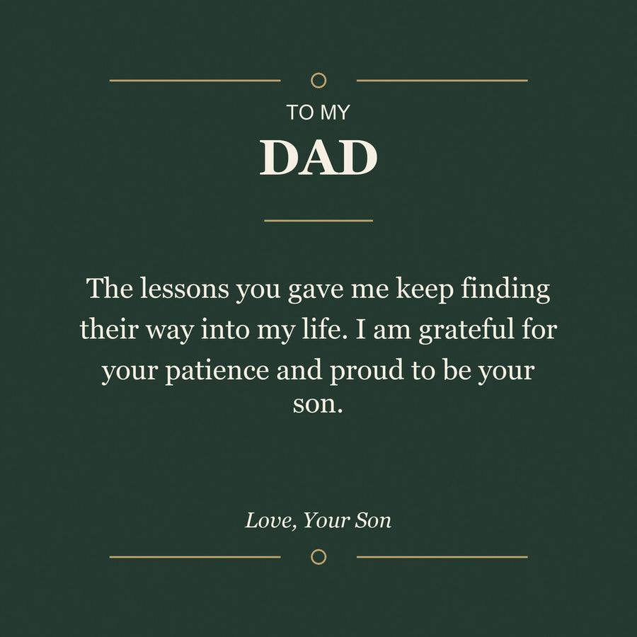 To My Dad, Proud to Be Your Son - Personalized Name Bracelet