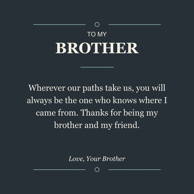 Load image into Gallery viewer, To My Brother, My Brother and My Friend - Personalized Name Bracelet
