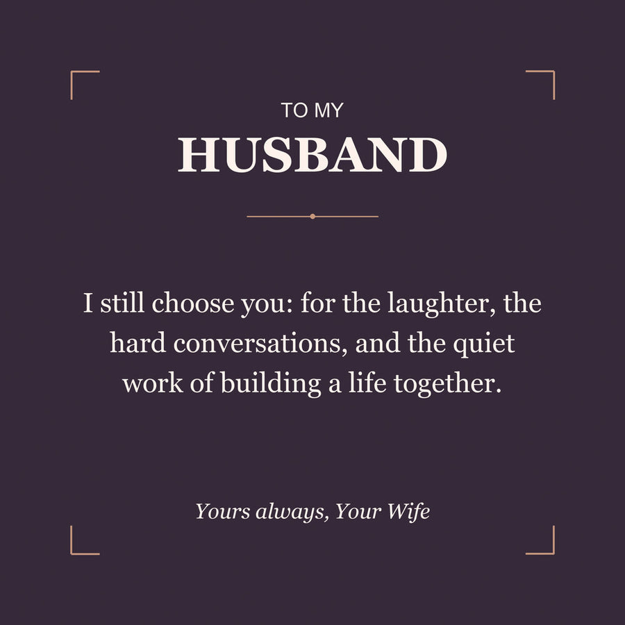 To My Husband, I Still Choose You - Personalized Name Bracelet