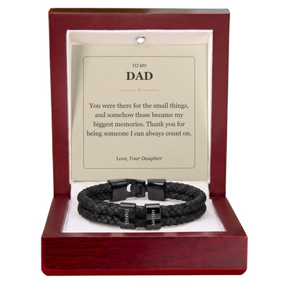 Load image into Gallery viewer, To My Dad, Someone I Can Count On - Personalized Name Bracelet
