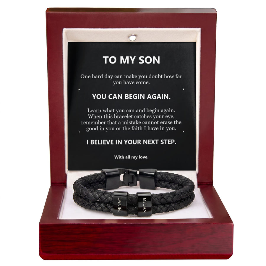To My Son Bracelet – Believe in Your Next Step