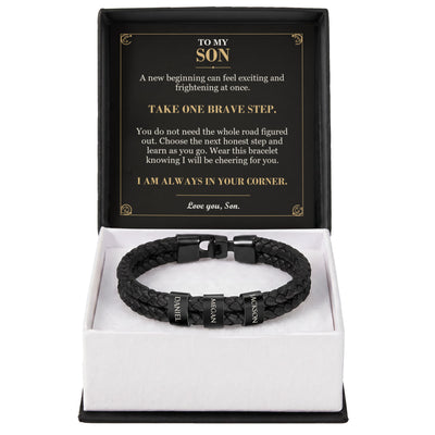 Load image into Gallery viewer, To My Son Bracelet – Courage for a New Chapter
