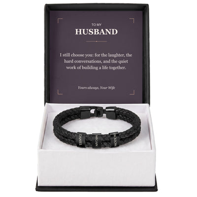 Load image into Gallery viewer, To My Husband, I Still Choose You - Personalized Name Bracelet
