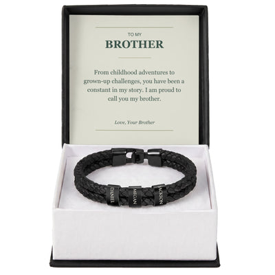 Load image into Gallery viewer, To My Brother, A Constant in My Story - Personalized Name Bracelet
