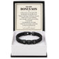 To My Bonus Son Personalized Name Bracelet - Life Gave Me the Gift of You