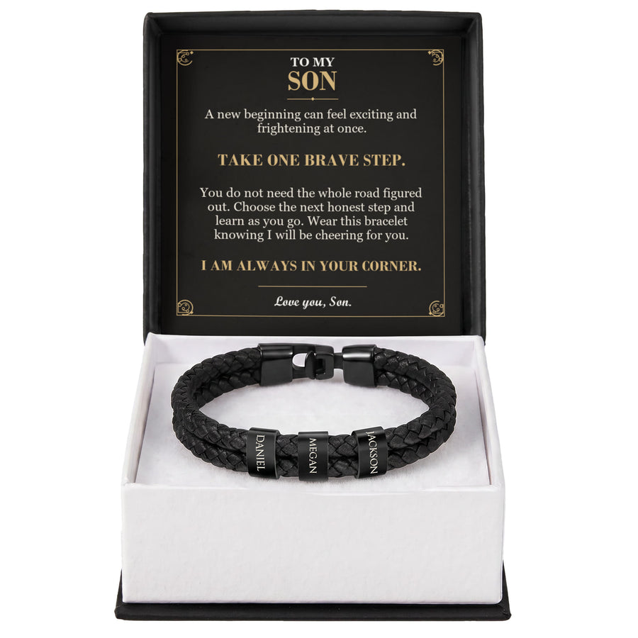 To My Son Bracelet – Courage for a New Chapter