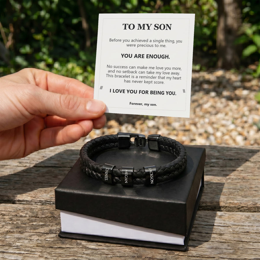 To My Son Bracelet – Loved Without Conditions