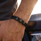 To My Grandson 50th Birthday Men's Personalized Name Bracelet from Grandma