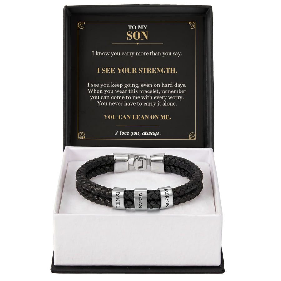 To My Son Bracelet – A Reminder of Your Strength