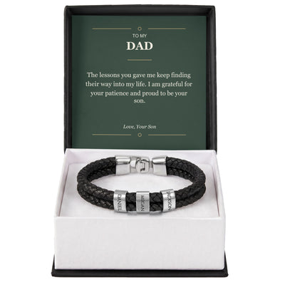 Load image into Gallery viewer, To My Dad, Proud to Be Your Son - Personalized Name Bracelet
