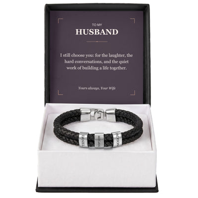 Load image into Gallery viewer, To My Husband, I Still Choose You - Personalized Name Bracelet
