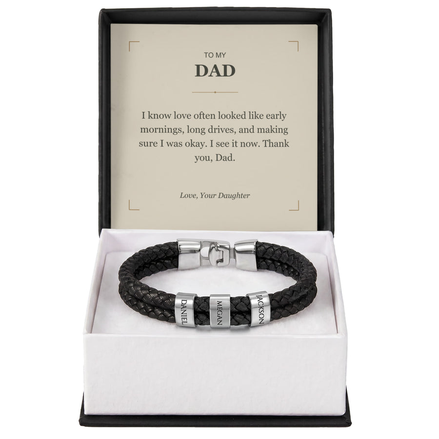 To My Dad, I See Your Love Now - Personalized Name Bracelet