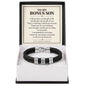 To My Bonus Son Personalized Name Bracelet - Life Gave Me the Gift of You