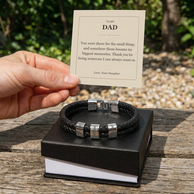 Load image into Gallery viewer, To My Dad, Someone I Can Count On - Personalized Name Bracelet
